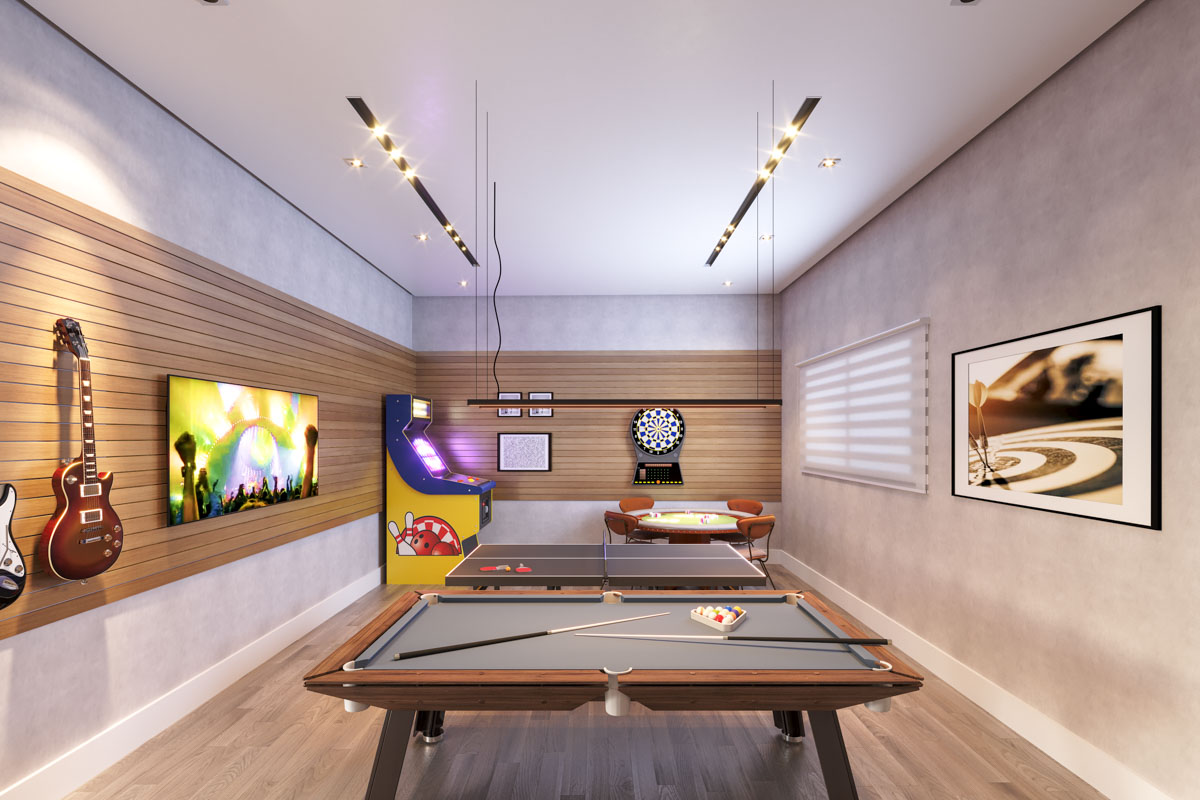 Espaço games do Edifício Kairós